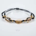 Cowrie 3 Handmade Bracelet Nocturnal Black - Wholesale Charm Bracelet | Handmade Jewelry