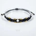 Jardin Flower Circle Handmade Bracelet Nocturnal Black - Wholesale Beaded Bracelet | Handmade Jewelry