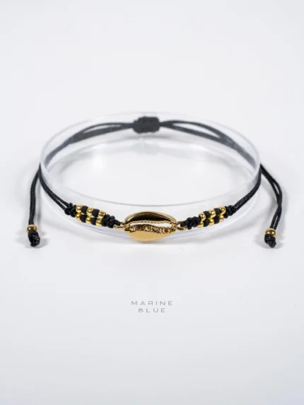 Runes Cowrie Handmade Bracelet Nocturnal Black - Wholesale Charm Bracelet | Handmade Jewelry