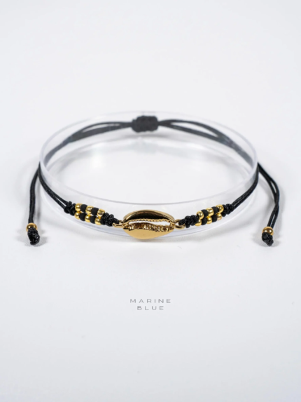 Runes Cowrie Handmade Bracelet Nocturnal Black - Wholesale Charm Bracelet | Handmade Jewelry