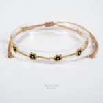 Solo Cells Tied Handmade Bracelet Nocturnal Black - Wholesale Beaded Bracelet | Handmade Jewelry