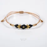 Solo Crosshair Handmade Bracelet Nocturnal Black - Wholesale Beaded Bracelet | Handmade Jewelry