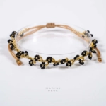 Solo Daffodils Handmade Bracelet Nocturnal Black - Wholesale Beaded Bracelet | Handmade Jewelry