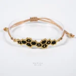 Solo Honeycomb Handmade Bracelet Nocturnal Black - Wholesale Beaded Bracelet | Handmade Jewelry