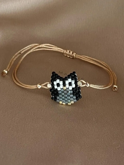 Animes Owl Handmade Bracelet Hazel - Wholesale Charm Bracelet | Handmade Jewelry