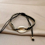 Cowrie Handmade Bracelet Nocturnal Black - Wholesale Charm Bracelet | Handmade Jewelry