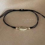Cowrie Shine Handmade Bracelet Nocturnal Black - Wholesale Charm Bracelet | Handmade Jewelry