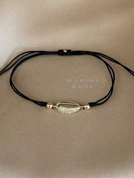 Cowrie Shine Handmade Bracelet Nocturnal Black - Wholesale Charm Bracelet | Handmade Jewelry