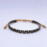 Domino Handmade Bracelet Nocturnal Black - Wholesale Beaded Bracelet | Handmade Jewelry