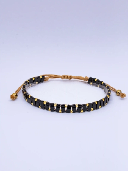 Domino Handmade Bracelet Nocturnal Black - Wholesale Beaded Bracelet | Handmade Jewelry