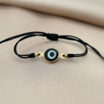 Evil Eye Small Handmade Bracelet Nocturnal Black - Wholesale Beaded Bracelet | Handmade Jewelry