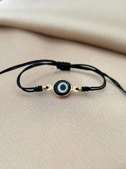 Evil Eye Small Handmade Bracelet Nocturnal Black - Wholesale Beaded Bracelet | Handmade Jewelry