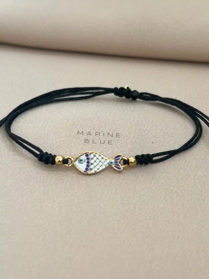 Fishy Handmade Bracelet Nocturnal Black - Wholesale Charm Bracelet | Handmade Jewelry