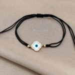 Flower Eye Handmade Bracelet Nocturnal Black - Wholesale Charm Bracelet | Handmade Jewelry