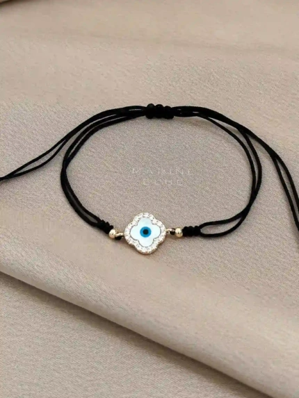 Flower Eye Handmade Bracelet Nocturnal Black - Wholesale Charm Bracelet | Handmade Jewelry