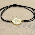 Horoscope Aquarius Handmade Bracelet Nocturnal Black - Wholesale Charm Bracelet | Handmade Jewelry