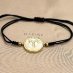Horoscope Aries Handmade Bracelet Nocturnal Black - Wholesale Beaded Bracelet | Handmade Jewelry