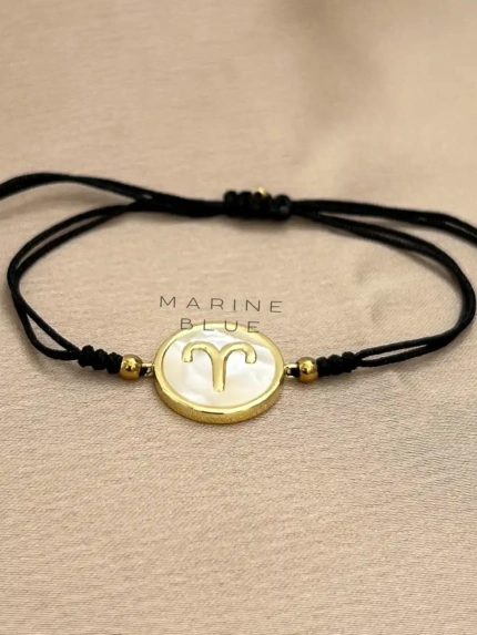 Horoscope Aries Handmade Bracelet Nocturnal Black - Wholesale Beaded Bracelet | Handmade Jewelry