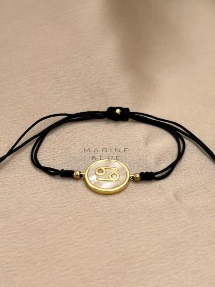 Horoscope Cancer Handmade Bracelet Nocturnal Black - Wholesale Beaded Bracelet | Handmade Jewelry
