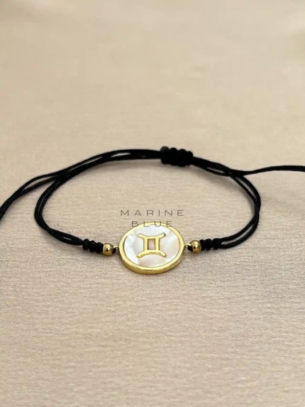 Horoscope Gemini Handmade Bracelet Nocturnal Black - Wholesale Charm Bracelet | Handmade Jewelry