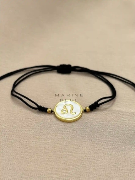 Horoscope Leo Handmade Bracelet Nocturnal Black - Wholesale Charm Bracelet | Handmade Jewelry