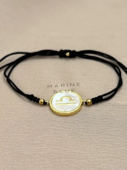 Horoscope Libra Handmade Bracelet Nocturnal Black - Wholesale Beaded Bracelet | Handmade Jewelry