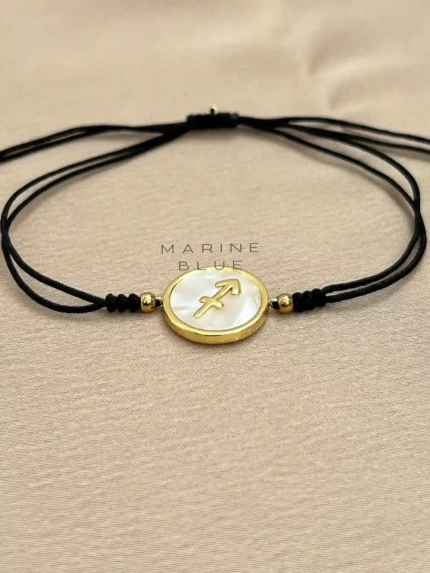 Horoscope Sagittarius Handmade Bracelet Nocturnal Black - Wholesale Charm Bracelet | Handmade Jewelry