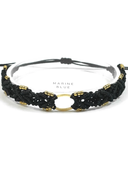 Jardin Flower Endless Handmade Bracelet Nocturnal Black - Wholesale Beaded Bracelet | Handmade Jewelry