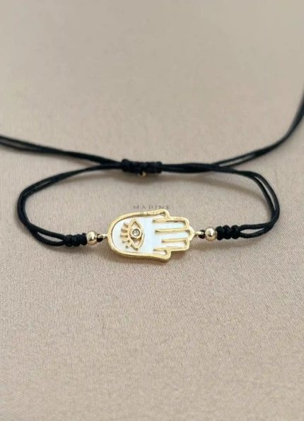 Khamsah Handmade Bracelet Nocturnal Black - Wholesale Charm Bracelet | Handmade Jewelry