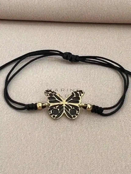 Mojo Butterfly Handmade Bracelet Nocturnal Black - Wholesale Charm Bracelet | Handmade Jewelry