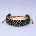 Pont du Gard Handmade Bracelet Nocturnal Black - Wholesale Beaded Bracelet | Handmade Jewelry