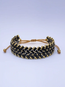 Pont du Gard Handmade Bracelet Nocturnal Black - Wholesale Beaded Bracelet | Handmade Jewelry