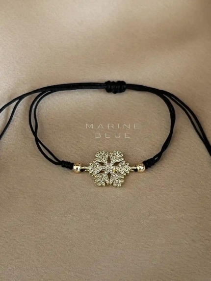 Snowflake Handmade Bracelet Nocturnal Black - Wholesale Charm Bracelet | Handmade Jewelry
