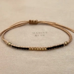 Solo 1 Linea Handmade Bracelet Nocturnal Black - Wholesale Beaded Bracelet | Handmade Jewelry