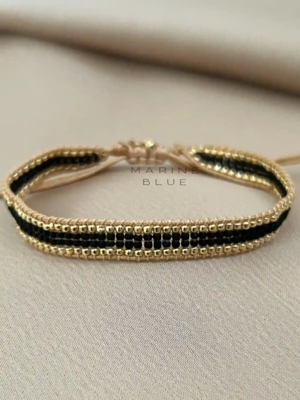Solo 4 Track Handmade Bracelet Nocturnal Black - Wholesale Beaded Bracelet | Handmade Jewelry