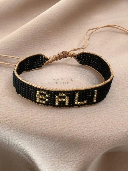 Solo 7 Bali Handmade Bracelet Nocturnal Black - Wholesale Beaded Bracelet | Handmade Jewelry