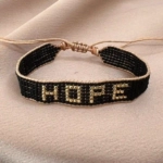 Solo 7 Hope Handmade Bracelet Nocturnal Black - Wholesale Beaded Bracelet | Handmade Jewelry