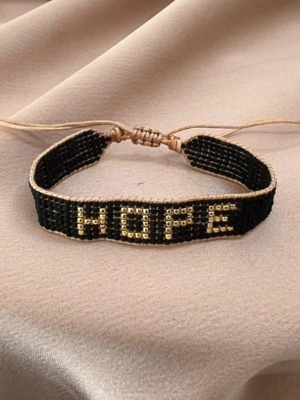Solo 7 Hope Handmade Bracelet Nocturnal Black - Wholesale Beaded Bracelet | Handmade Jewelry