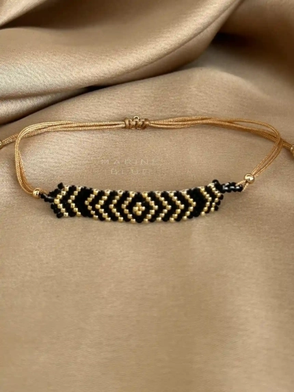 Solo Barb Handmade Bracelet Nocturnal Black - Wholesale Beaded Bracelet | Handmade Jewelry