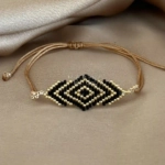 Solo Bloom Handmade Bracelet Nocturnal Black - Wholesale Beaded Bracelet | Handmade Jewelry
