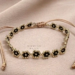 Solo Cells Long Handmade Bracelet Nocturnal Black - Wholesale Beaded Bracelet | Handmade Jewelry