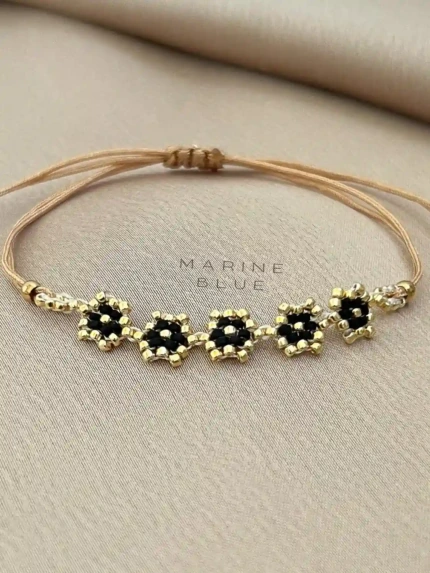 Solo Cells Handmade Bracelet Nocturnal Black - Wholesale Beaded Bracelet | Handmade Jewelry