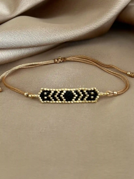 Solo Dots Handmade Bracelet Nocturnal Black - Wholesale Beaded Bracelet | Handmade Jewelry