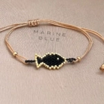 Solo Fish Handmade Bracelet Nocturnal Black - Wholesale Beaded Bracelet | Handmade Jewelry