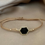 Solo Hex Handmade Bracelet Nocturnal Black - Wholesale Beaded Bracelet | Handmade Jewelry