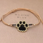 Solo Paw Handmade Bracelet Nocturnal Black - Wholesale Beaded Bracelet | Handmade Jewelry