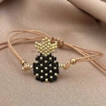 Solo Pineapple Handmade Bracelet Nocturnal Black - Wholesale Beaded Bracelet | Handmade Jewelry