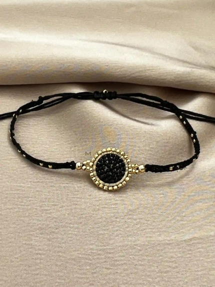 Sunflower Handmade Bracelet Nocturnal Black - Wholesale Beaded Bracelet | Handmade Jewelry