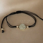Tire Flat Handmade Bracelet Nocturnal Black - Wholesale Beaded Bracelet | Handmade Jewelry