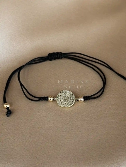 Tire Flat Handmade Bracelet Nocturnal Black - Wholesale Beaded Bracelet | Handmade Jewelry